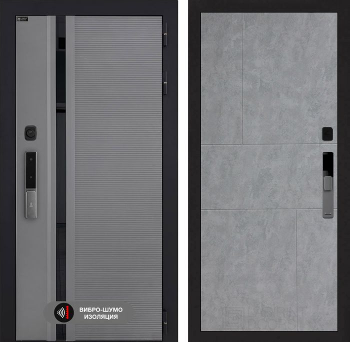 Входная дверь Лабиринт Пиано Смарт 2.0 - 21 Бетон светлый