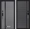 Входная дверь Лабиринт Пиано Смарт 2.0 - 22 Графит софт, черная вставка