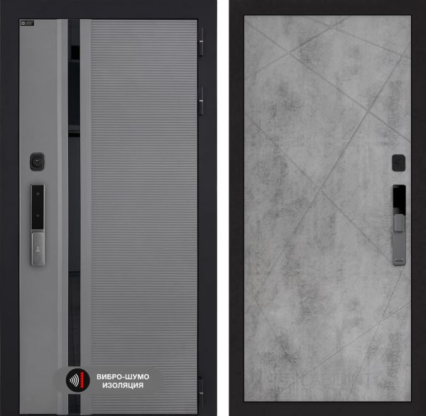 Входная дверь Лабиринт Пиано Смарт 2.0 - 24 Бетон светлый