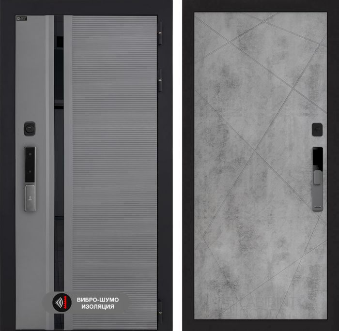 Входная дверь Лабиринт Пиано Смарт 2.0 - 24 Бетон светлый