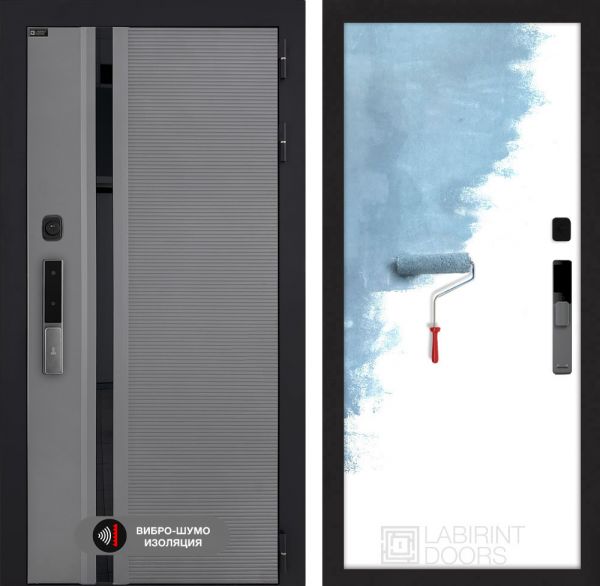 Входная дверь Лабиринт Пиано Смарт 2.0 - 28 Грунт под покраску