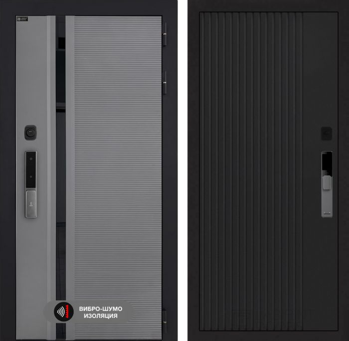 Входная дверь Лабиринт Пиано Смарт 2.0 - 29 Черный кварц