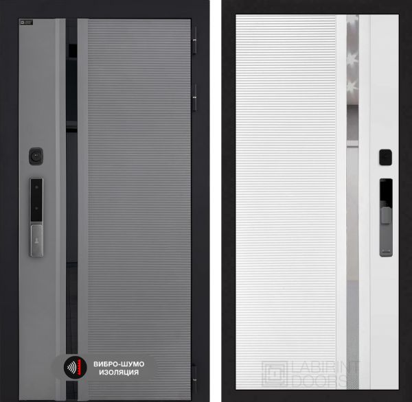 Входная дверь Лабиринт Пиано Смарт 2.0 - 31 Белый софт