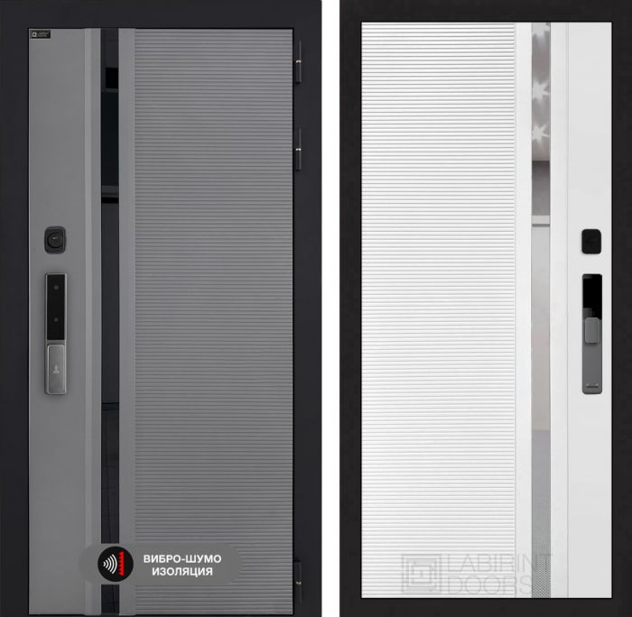 Входная дверь Лабиринт Пиано Смарт 2.0 - 31 Белый софт