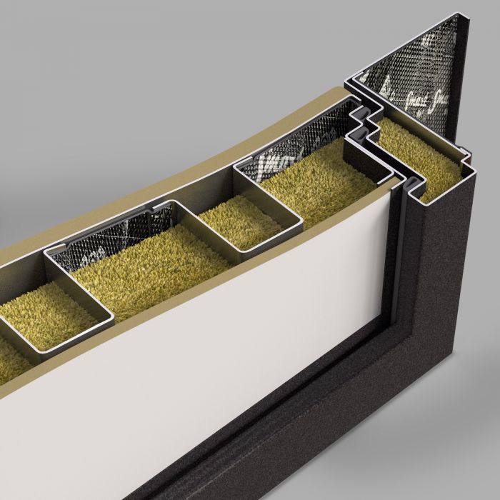 Входная дверь Лабиринт Пиано Смарт 2.0 - с зеркалом Панорама Белый софт