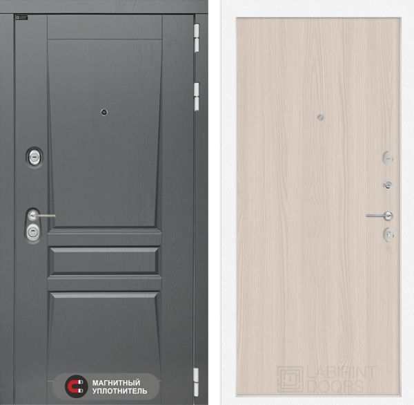 Входная дверь Лабиринт Платинум 05 - Ясень светлый