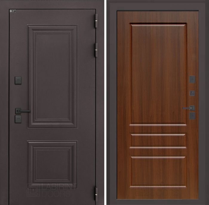 Входная дверь Лабиринт Полярис лайт - 03 – Орех бренди