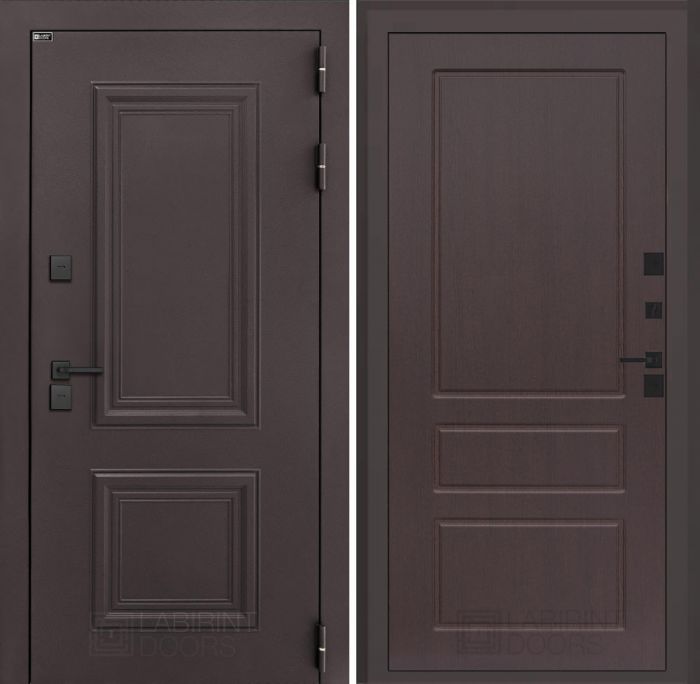 Входная дверь Лабиринт Полярис лайт - 03 – Орех премиум