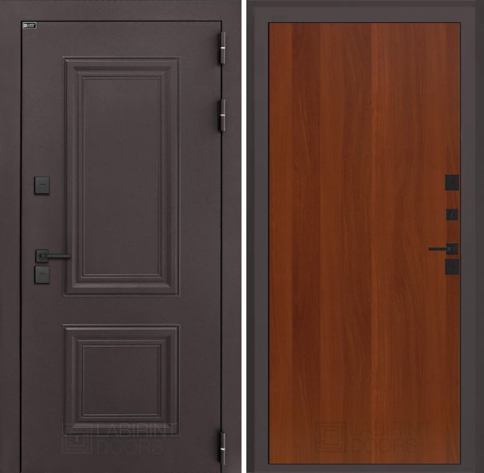 Входная дверь Лабиринт Полярис лайт - 05 – Итальянский орех