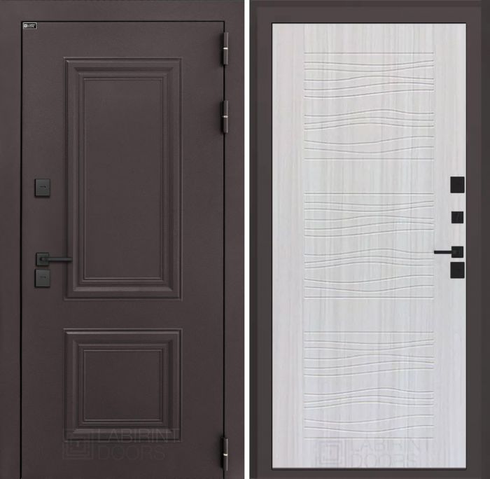 Входная дверь Лабиринт Полярис лайт 06 – Сандал белый