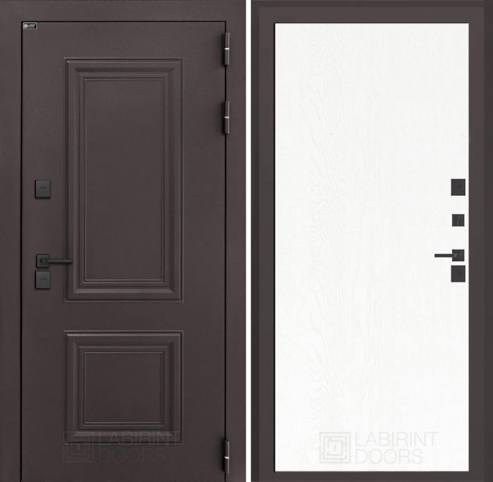 Входная дверь Лабиринт Полярис лайт 07 – Белое дерево