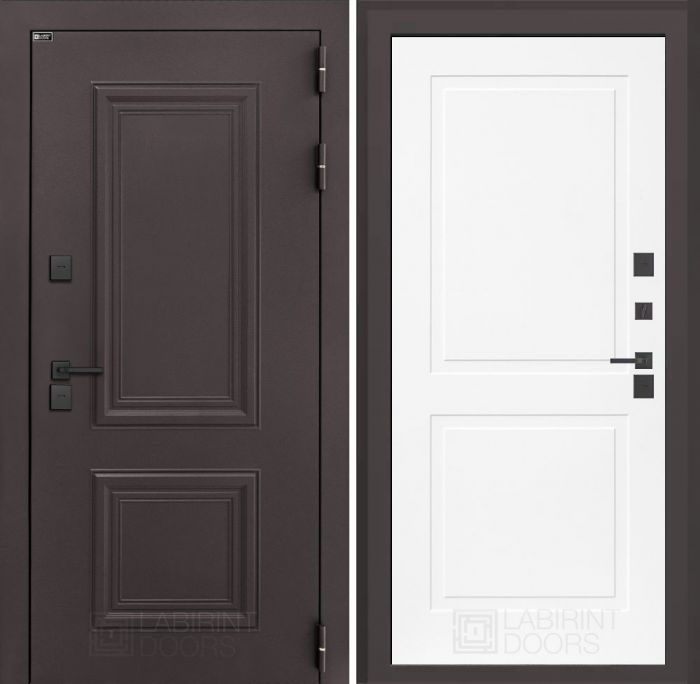 Входная дверь Лабиринт Полярис лайт 11 – Белый софт