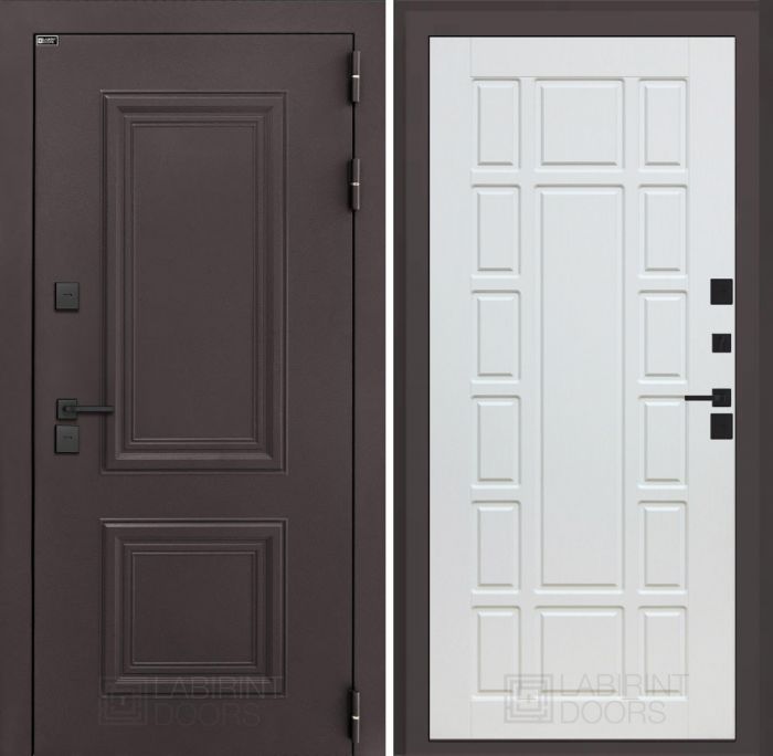 Входная дверь Лабиринт Полярис лайт 12 – Белое дерево