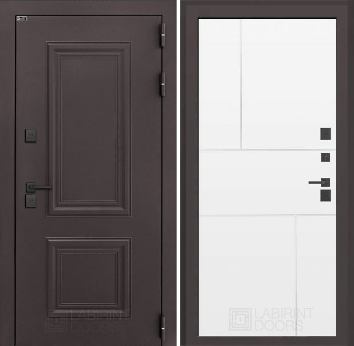 Входная дверь Лабиринт Полярис лайт 21 – Белый софт