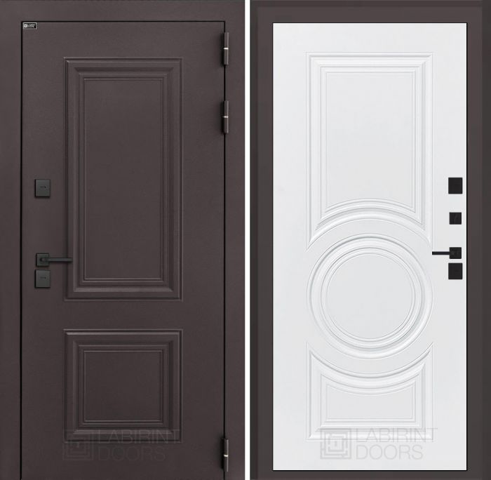 Входная дверь Лабиринт Полярис лайт 23 – Белый софт