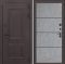 Входная дверь Лабиринт Полярис лайт 25 – Бетон светлый, черный молдинг