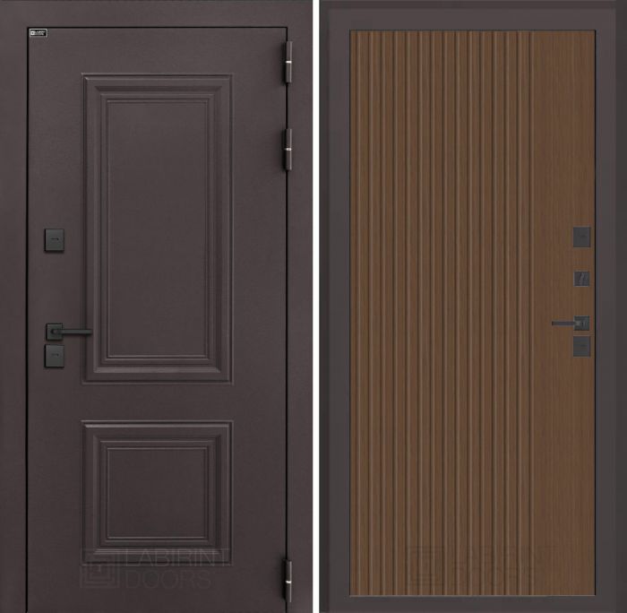 Входная дверь Лабиринт Полярис лайт 29 – Дуб кантри темный