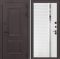 Входная дверь Лабиринт Полярис лайт 31 – Белый софт, зеркальная вставка с тонировкой