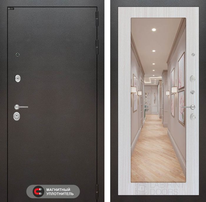 Входная дверь Лабиринт SILVER 18 - Сандал белый