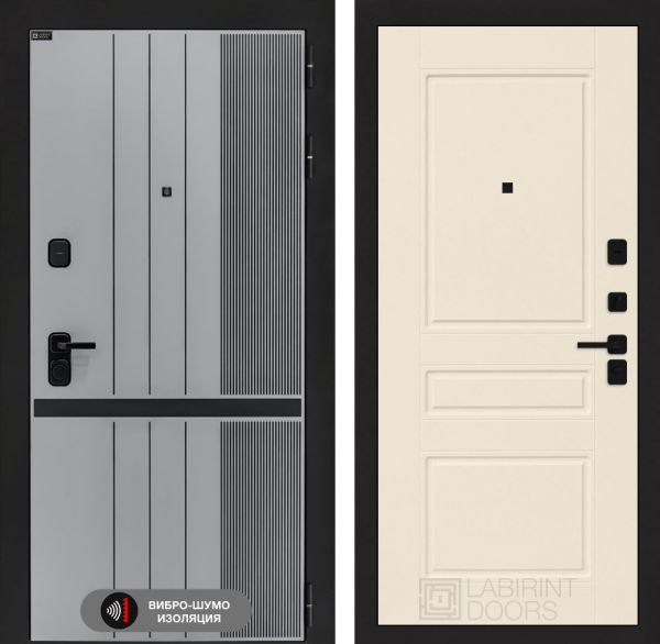 Входная дверь Лабиринт SKYLAB 03 – Крем софт