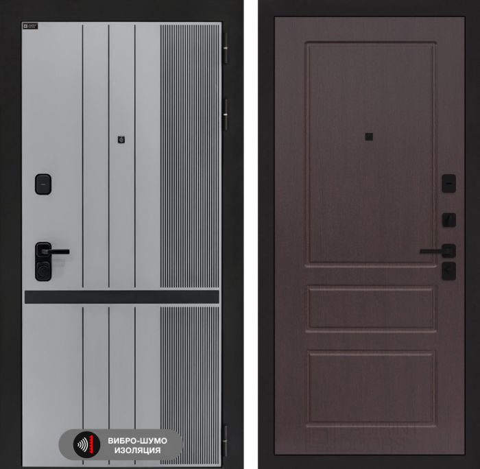 Входная дверь Лабиринт SKYLAB 03 – Орех премиум