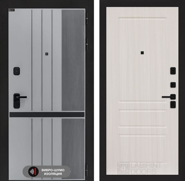 Входная дверь Лабиринт SKYLAB 03 – Сандал белый