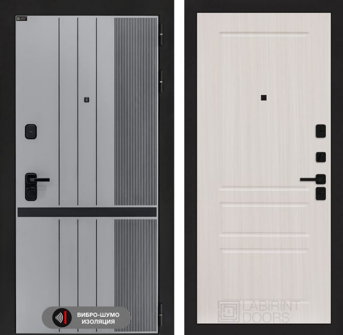 Входная дверь Лабиринт SKYLAB 03 – Сандал белый