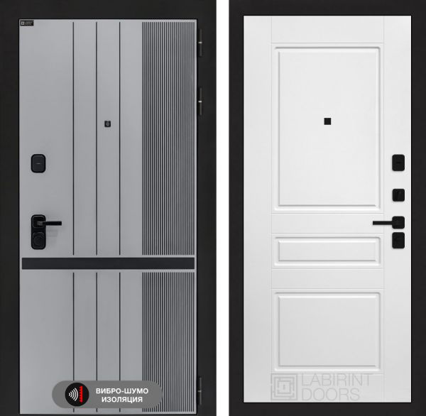 Входная дверь Лабиринт SKYLAB 03 – Белый софт