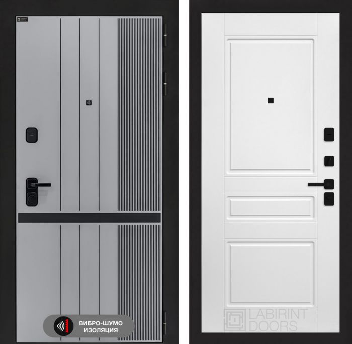 Входная дверь Лабиринт SKYLAB 03 – Белый софт