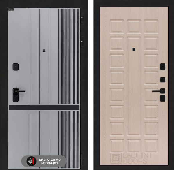 Входная дверь Лабиринт SKYLAB 04 – Беленый дуб