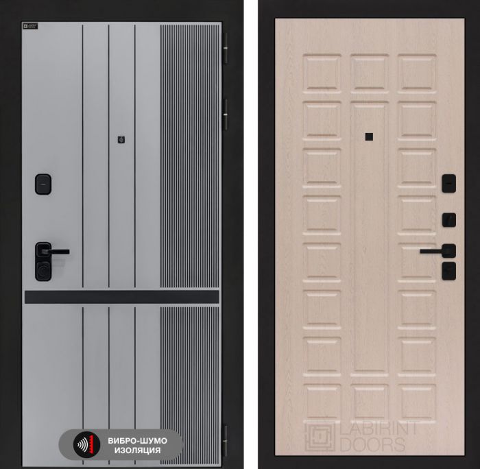 Входная дверь Лабиринт SKYLAB 04 – Беленый дуб