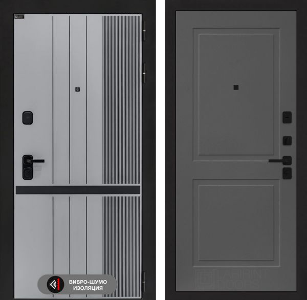 Входная дверь Лабиринт SKYLAB 11 – Графит софт