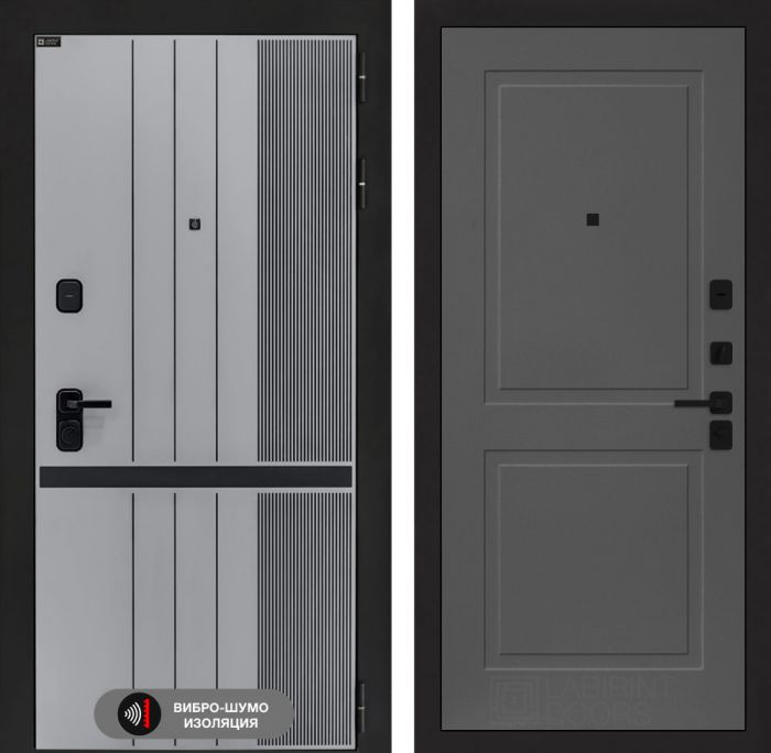 Входная дверь Лабиринт SKYLAB 11 – Графит софт