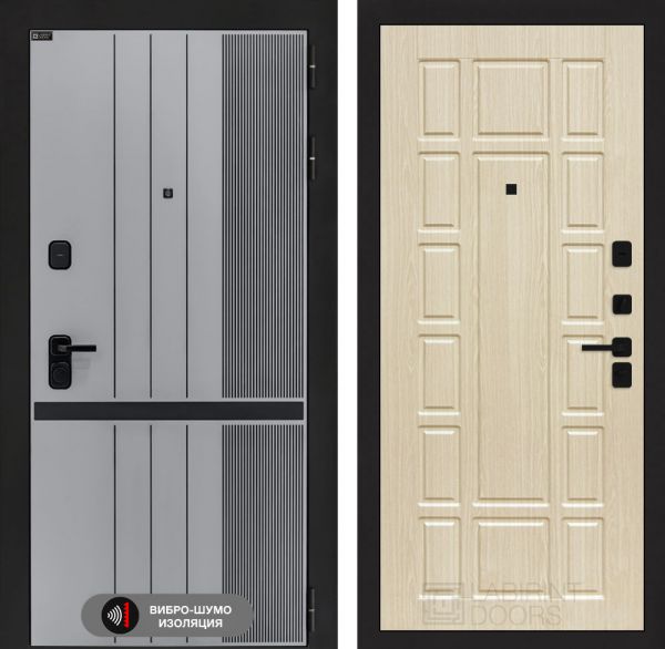 Входная дверь Лабиринт SKYLAB 12 – Беленый дуб