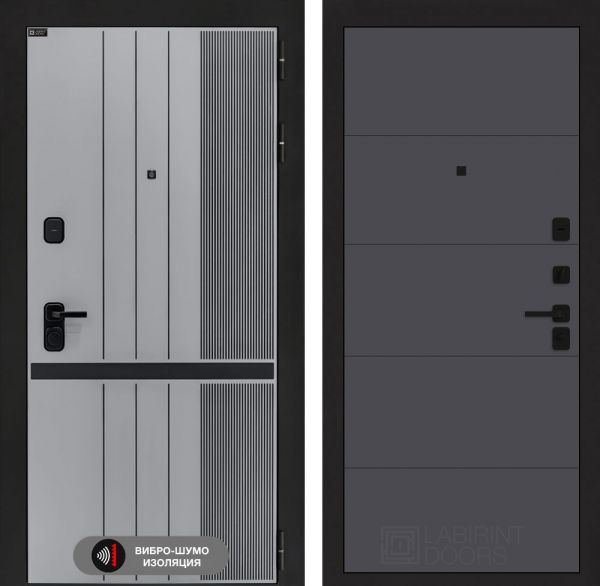 Входная дверь Лабиринт SKYLAB 13 – Графит софт