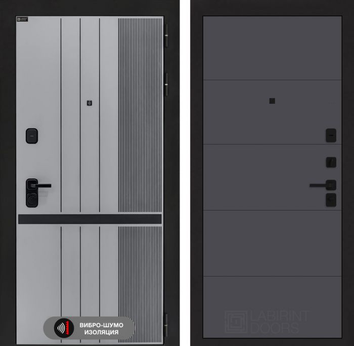 Входная дверь Лабиринт SKYLAB 13 – Графит софт