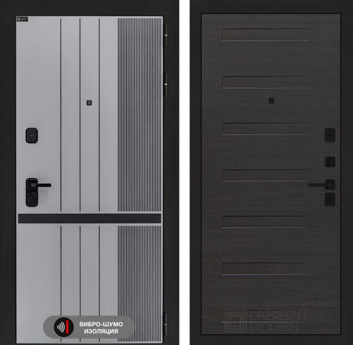 Входная дверь Лабиринт SKYLAB 14 – Эковенге горизонтальный