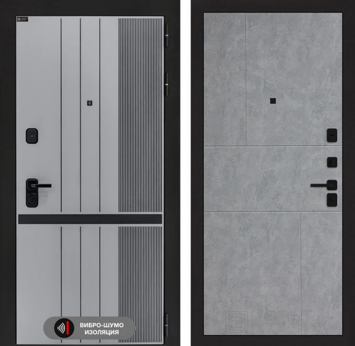 Входная дверь Лабиринт SKYLAB 21 – Бетон светлый