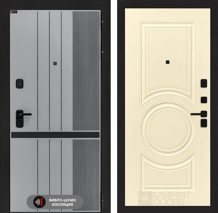 Входная дверь Лабиринт SKYLAB 23 – Шампань софт