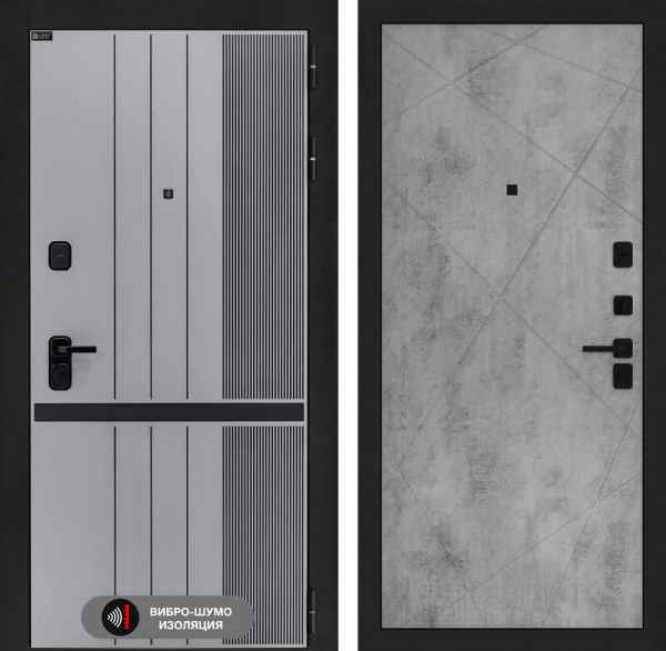 Входная дверь Лабиринт SKYLAB 24 – Бетон светлый