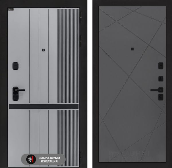 Входная дверь Лабиринт SKYLAB 24 – Графит софт