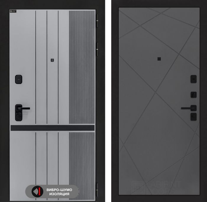 Входная дверь Лабиринт SKYLAB 24 – Графит софт