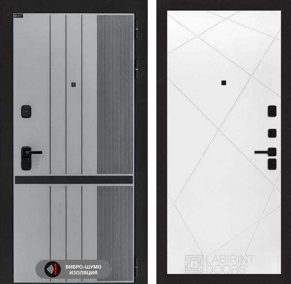 Входная дверь Лабиринт SKYLAB 24 – Белый софт