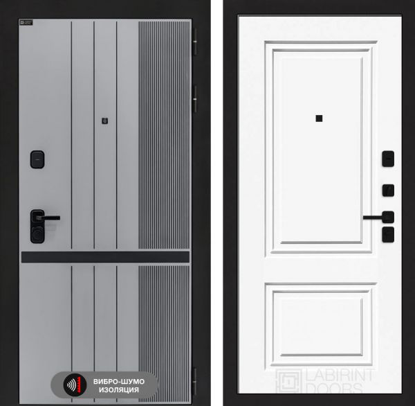 Входная дверь Лабиринт SKYLAB 26 – Эмаль RAL 9003