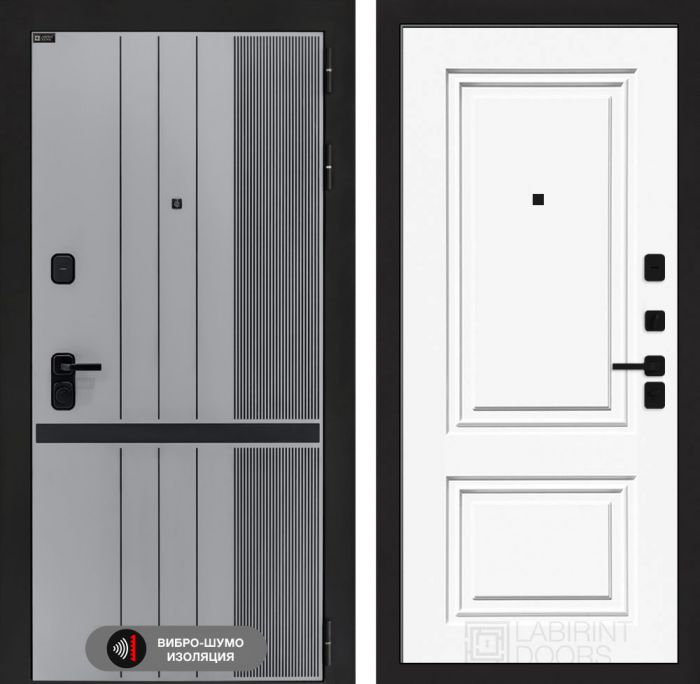 Входная дверь Лабиринт SKYLAB 26 – Эмаль RAL 9003