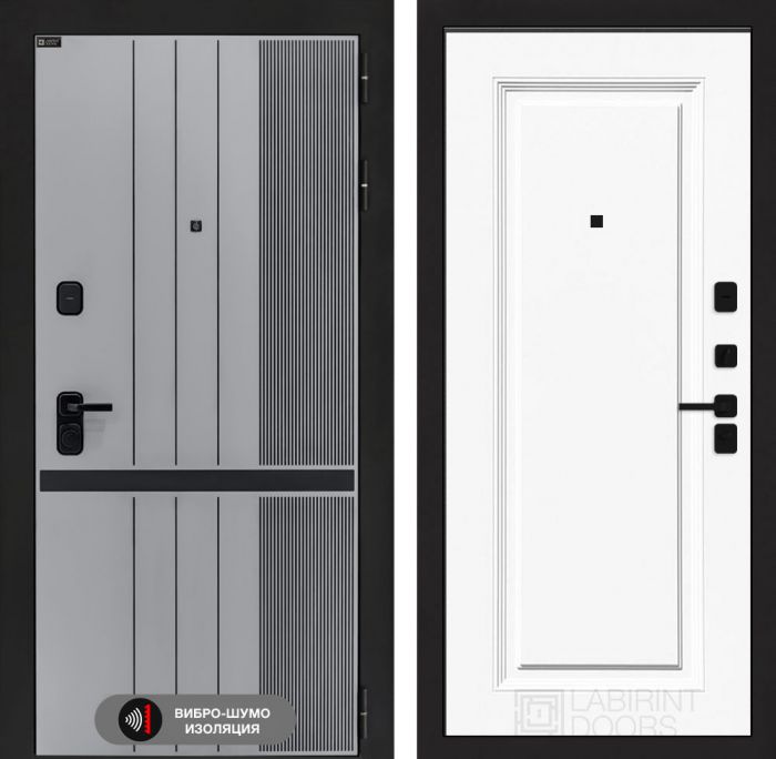 Входная дверь Лабиринт SKYLAB 27 – Эмаль RAL 9003