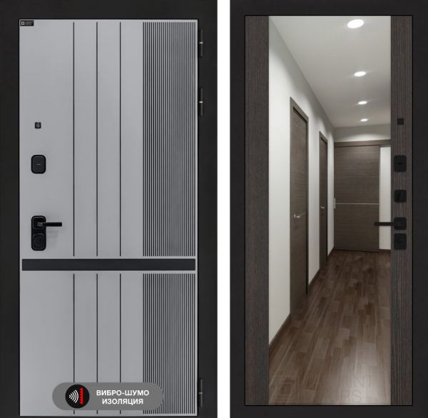 Входная дверь Лабиринт SKYLAB с Зеркалом Максимум – Венге