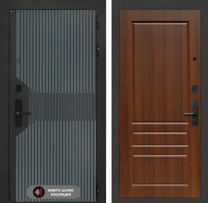 Входная дверь Лабиринт Смартлаб 03 – Орех бренди