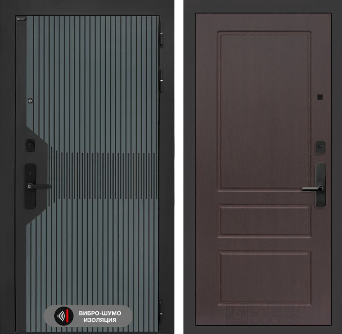 Входная дверь Лабиринт Смартлаб 03 – Орех премиум