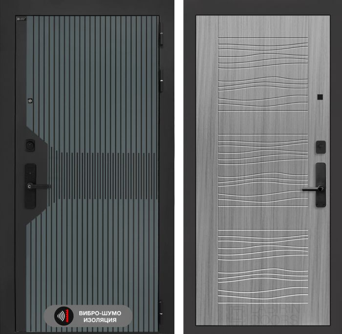 Входная дверь Лабиринт Смартлаб 06 – Сандал серый